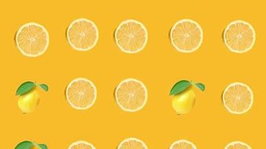 4K循环水果清新柠檬背景AE模板视频的预览图